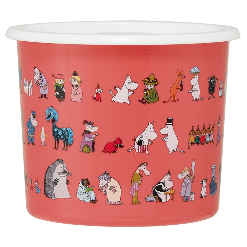 MOOMIN 80周年柄 ワンタッチシール容器 M